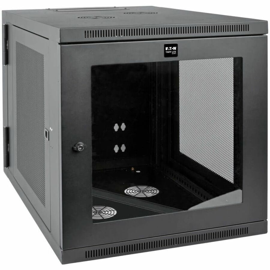 Tripp Lite 12U Wall Mount Rack Enclosure Hinged 33" Depth w Acrylic Window - For LAN Switch, Patch Panel, Server, PDU - 12U Rack Height x 19" Rack Width x 25.99" Rack Depth - Wall Mountable - Black Po - SRW12US33G - eCommerce Business Prime