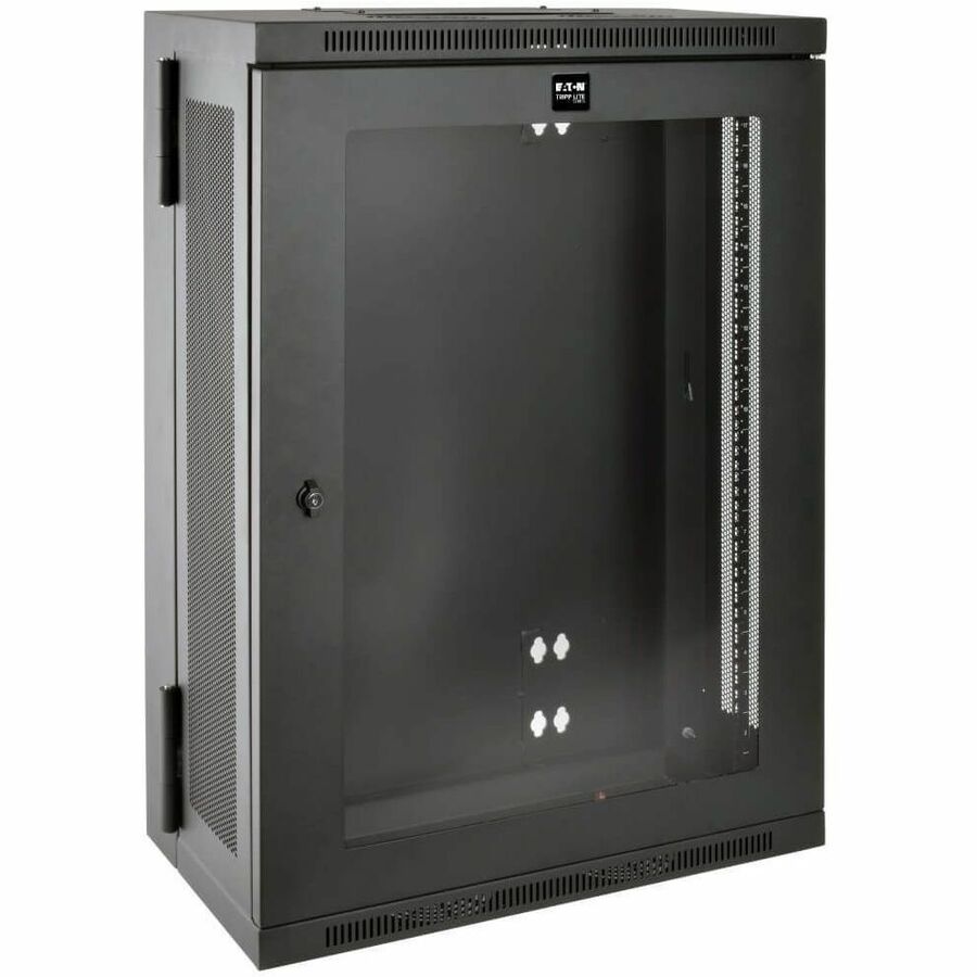 Tripp Lite 18U Wall Mount Rack Enclosure Hinged 13" Depth w Acrylic Window - For LAN Switch, Patch Panel - 18U Rack Height x 19" Rack Width - Wall Mountable - Black Powder Coat - Acrylic, Steel - 200  - SRW18US13G - eCommerce Business Prime