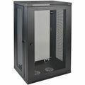 Tripp Lite 21U Wall Mount Rack Enclosure Server Cabinet w/ Door and Side Panels - 21U Rack Height x 19" Rack Width x 16.50" Rack Depth - Wall Mountable - Black - 200 lb Maximum Weight Capacity - 200 l - SRW21U - eCommerce Business Prime