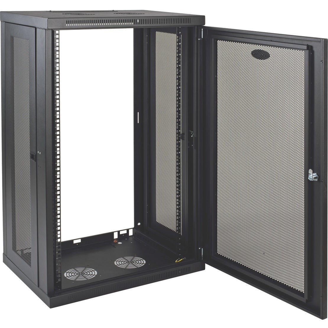 Tripp Lite 21U Wall Mount Rack Enclosure Server Cabinet w/ Door and Side Panels - 21U Rack Height x 19" Rack Width x 16.50" Rack Depth - Wall Mountable - Black - 200 lb Maximum Weight Capacity - 200 l - SRW21U - eCommerce Business Prime