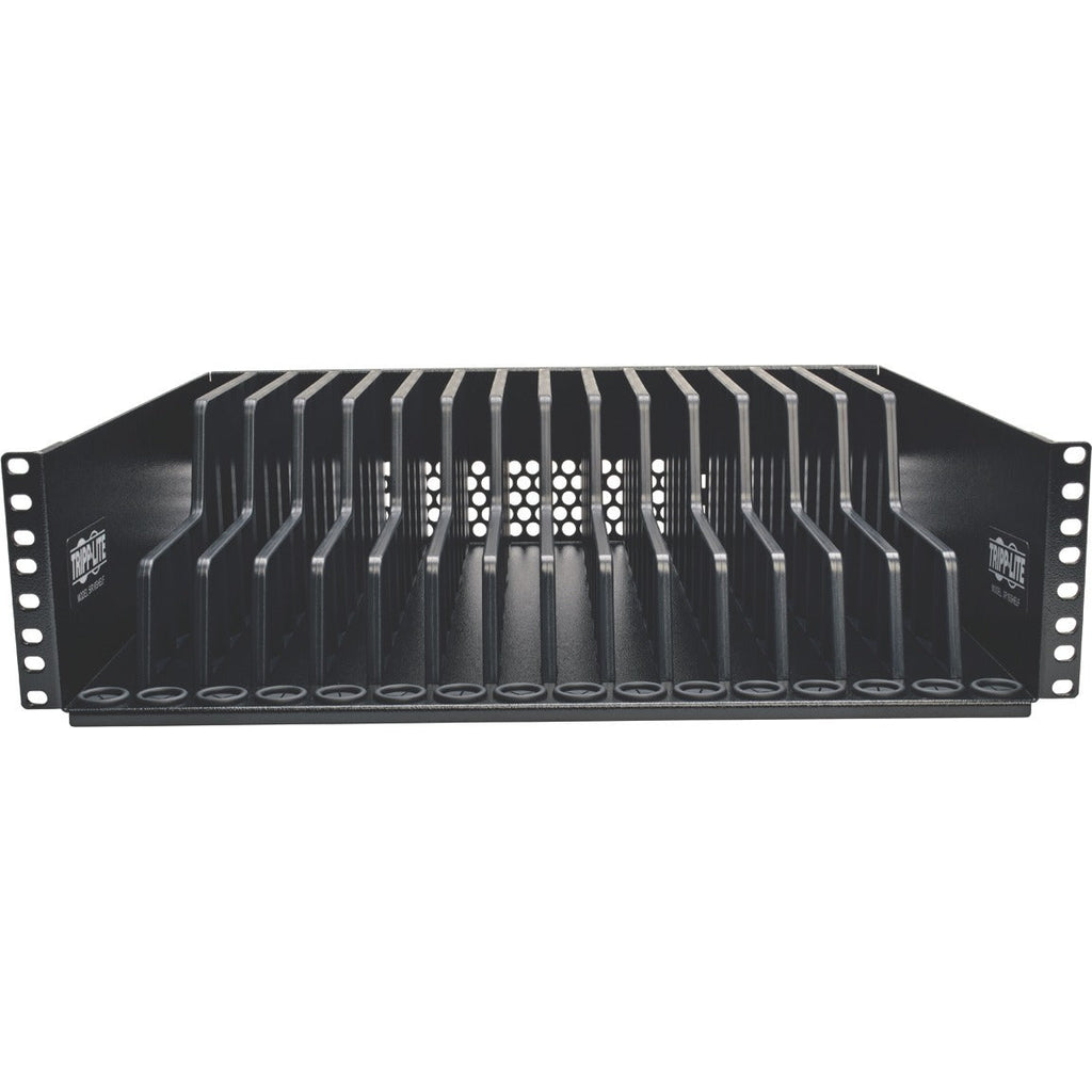 Tripp Lite 3U Rack-Mount Tablet iPad Laptop Chromebook Storage Shelf for Racks - 19" 3U Wide Rack-mountable - Black - SR16SHELF - eCommerce Business Prime