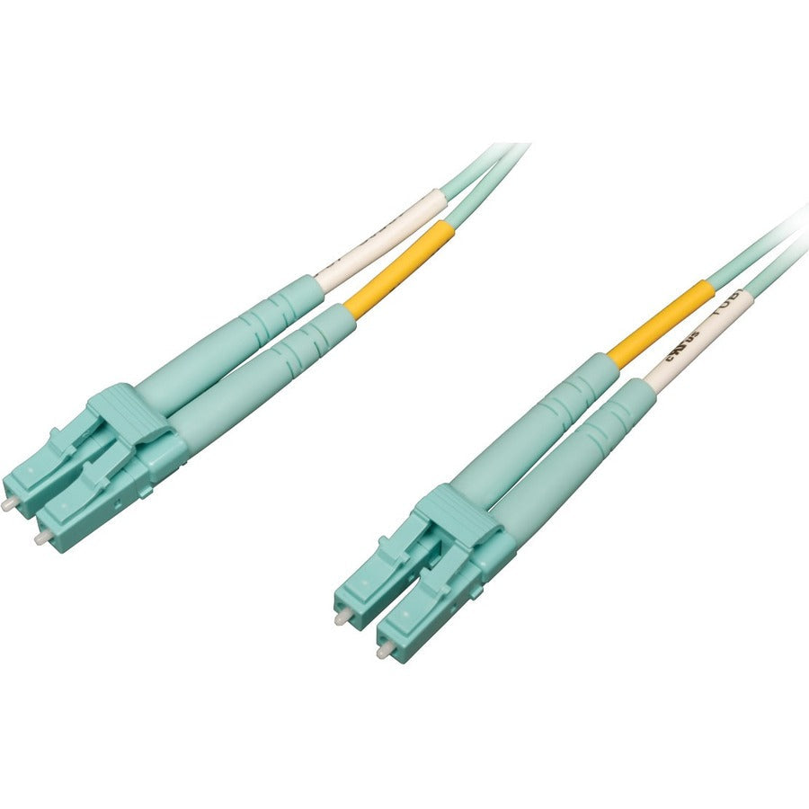 Tripp Lite 10Gb/100Gb Duplex Multimode LC/LC OM4 Aqua Fiber Patch Cable 20M - Fiber Optic for Network Device - 12.50 GB/s - Patch Cable - 65.62 ft - 2 x LC Male Network - 2 x LC Male Network - 50/125  - N820-20M-OM4 - eCommerce Business Prime