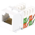 Black Box GigaTrue2 Network Connector - 25 Pack - 1 x RJ-45 Network Female - White - TAA Compliant - FMT639-R3-25PAK