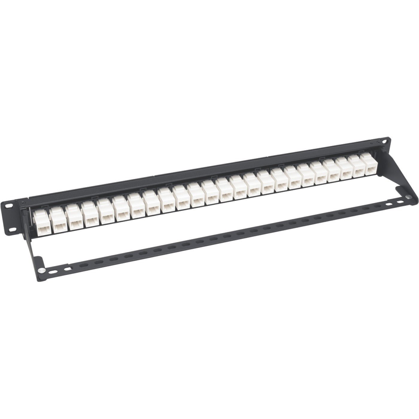 Tripp Lite 24-Port Cat6a Patch Panel Feedthrough Rackmount RJ45 Ethernet 1U - 24 Port(s) - 24 x RJ-45 - 1U High - Rack-mountable - N254-024-6A - eCommerce Business Prime
