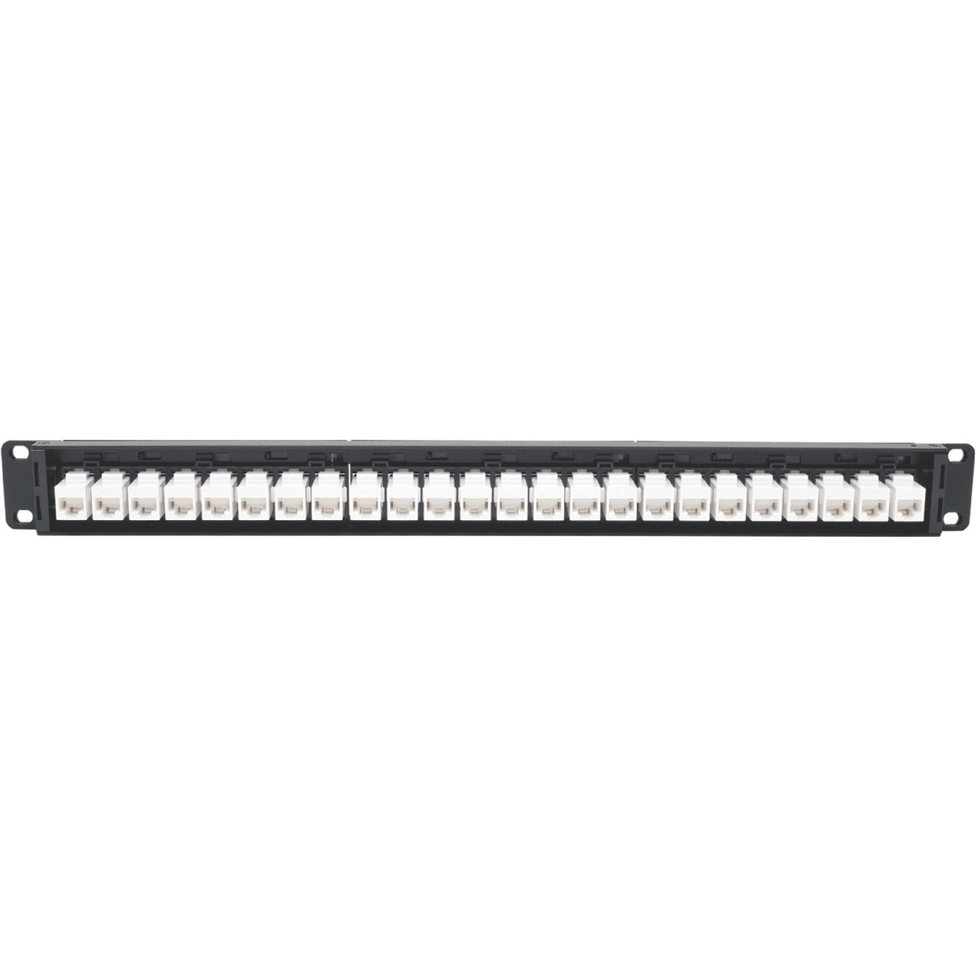 Tripp Lite 24-Port Cat6a Patch Panel Feedthrough Rackmount RJ45 Ethernet 1U - 24 Port(s) - 24 x RJ-45 - 1U High - Rack-mountable - N254-024-6A - eCommerce Business Prime