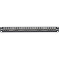 Tripp Lite 24-Port Cat6a Patch Panel Shielded Feedthrough Rackmount RJ45 1U - 24 Port(s) - 24 x RJ-45 - 1U High - Rack-mountable - N254-024-SH-6A - eCommerce Business Prime