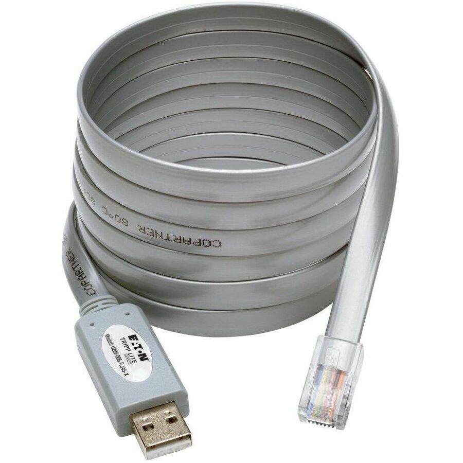 Tripp Lite USB to RJ45 Cisco Serial Roll over Cable USB Type A RJ45 M/M 6 f - Serial for Network Device, Modem, Router, Switch - 31.25 kB/s - 6 ft - 1 x Type A Male USB - 1 x RJ-45 Male Network - Shie - U209-006-RJ45-X - eCommerce Business Prime