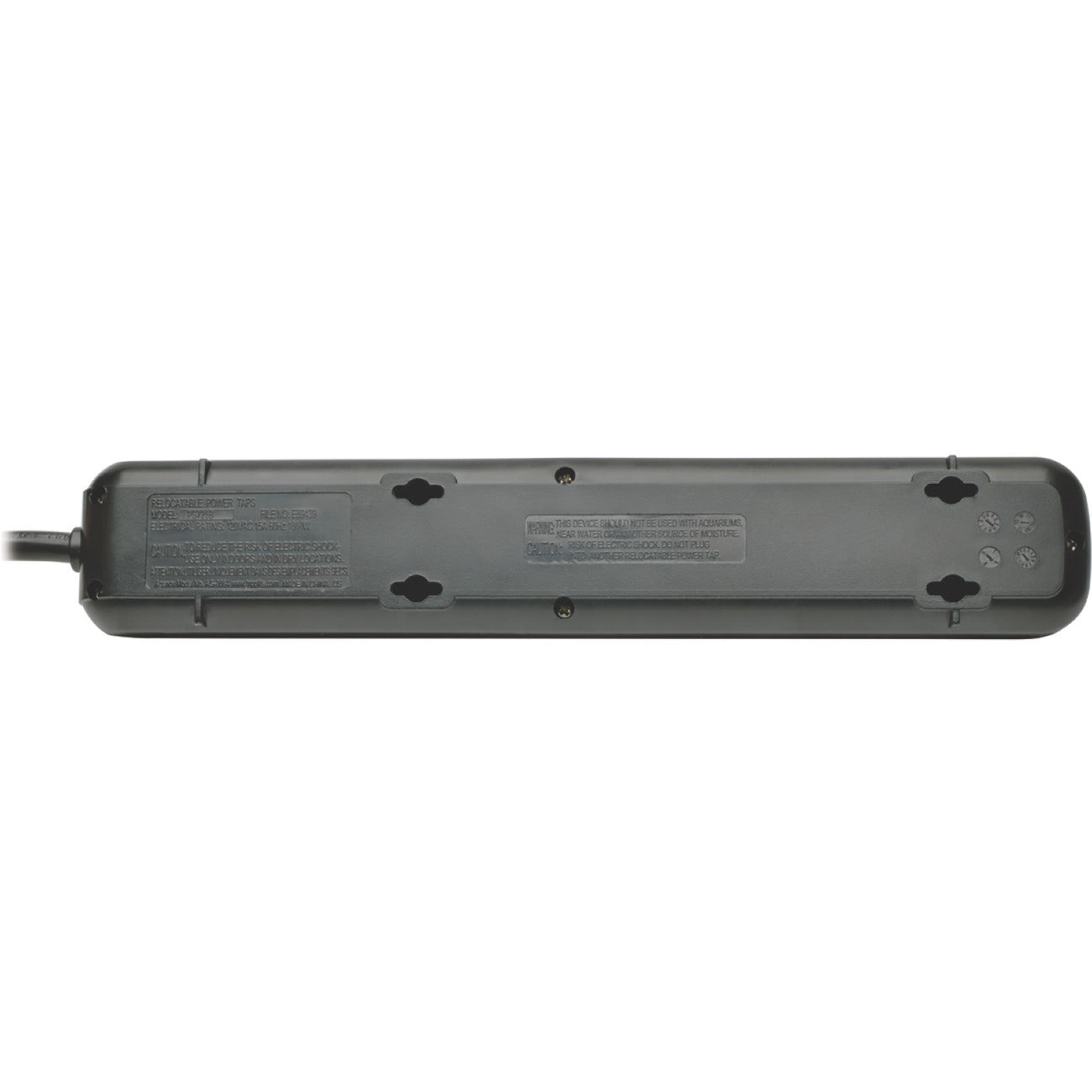 Tripp Lite Power Strip 7-Outlet 5-15R AC 25ft Cord 5-15P Black Housing 120V - NEMA 5-15P - 7 x NEMA 5-15R - 25 ft Cord - 120 V AC Voltage - 1800 W - External - PS725B - eCommerce Business Prime