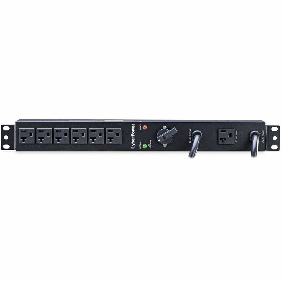 CyberPower MBP20A6 120 VAC 20A Maintenance Bypass PDU - 6 Outlets, 6 ft, 2 x NEMA 5-20P, Horizontal, 1U, 3YR Warranty - MBP20A6 - eCommerce Business Prime