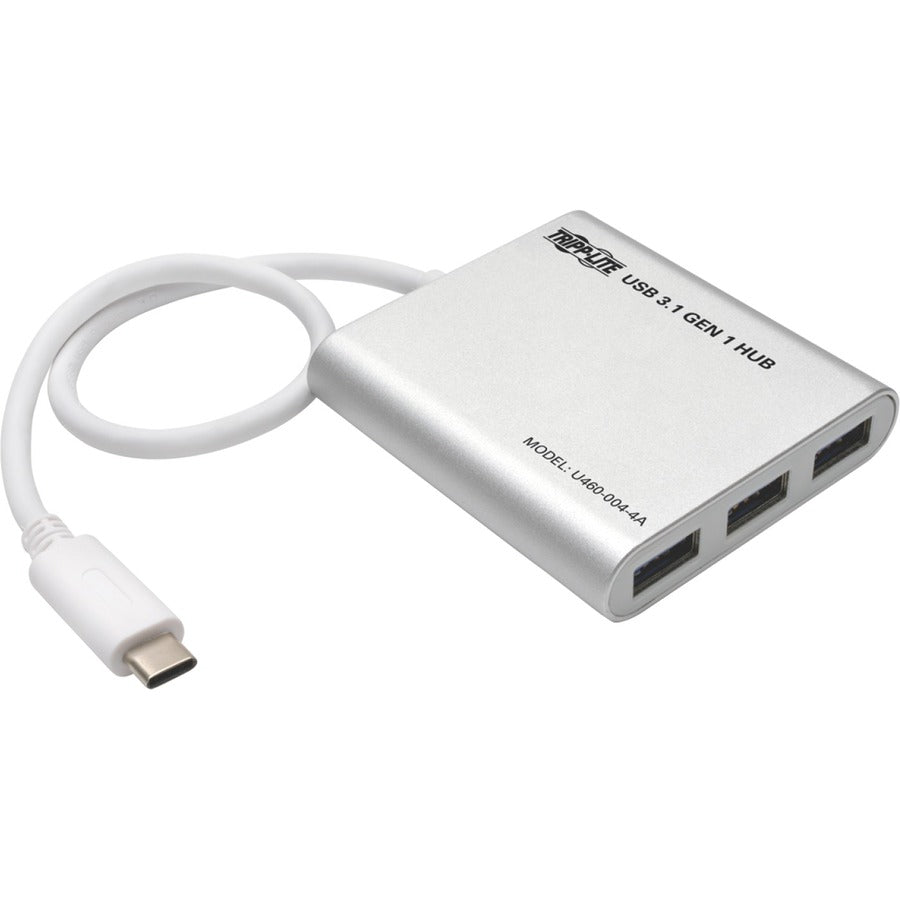 Tripp Lite 4-Port USB 3.1 USB-C to USB-A Hub w/ USB-C Charging Port 5 Gbps Tablet Laptop - USB Type C - External - 4 USB Port(s) - 4 USB 3.0 Port(s) - U460-004-4A - eCommerce Business Prime