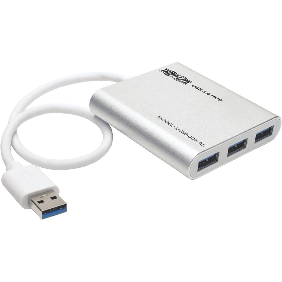 Tripp Lite 4-Port Portable USB 3.0 SuperSpeed Mini Hub Laptop Chromebook - USB - External - 4 USB Port(s) - 4 USB 3.0 Port(s) - U360-004-AL - eCommerce Business Prime