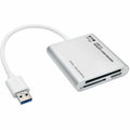 Tripp Lite USB 3.0 SuperSpeed Multi-Drive Memory Card Reader/Writer Aluminum 5Gbps - SD, SDHC, SDXC, Reduced Size MultiMediaCard (MMC), MMCmobile, MMCplus, microSD, microSDHC, TransFlash, CompactFlash - U352-000-MD-AL - eCommerce Business Prime