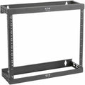 Tripp Lite 8U 12U 22U 2 Post Open Frame Rack Cabinet Expandable 5.75 Depth - For Patch Panel, LAN Switch - 8U Rack Height x 19" Rack Width - Wall Mountable - Black Powder Coat - Steel - 150 lb Maximum - SRWO8U22SD - eCommerce Business Prime