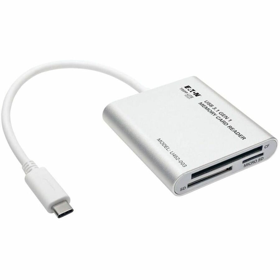 Tripp Lite USB 3.1 Gen 1 Multi-Drive Smart-Card Flash-Memory Media Reader/Writer - SD, SDHC, SDXC, Reduced Size MultiMediaCard (MMC), MMCmobile, MMCplus, microSD, TransFlash, microSDHC, Memory Stick M - U452-003 - eCommerce Business Prime
