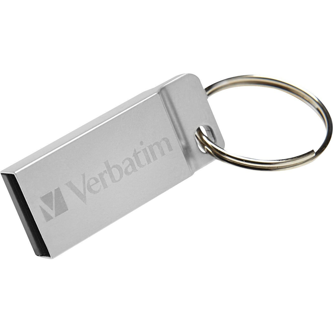 Verbatim 32GB Metal Executive USB Flash Drive - Silver - 32 GBUSB 2.0 - Silver - Water Resistant - 98749 - eCommerce Business Prime
