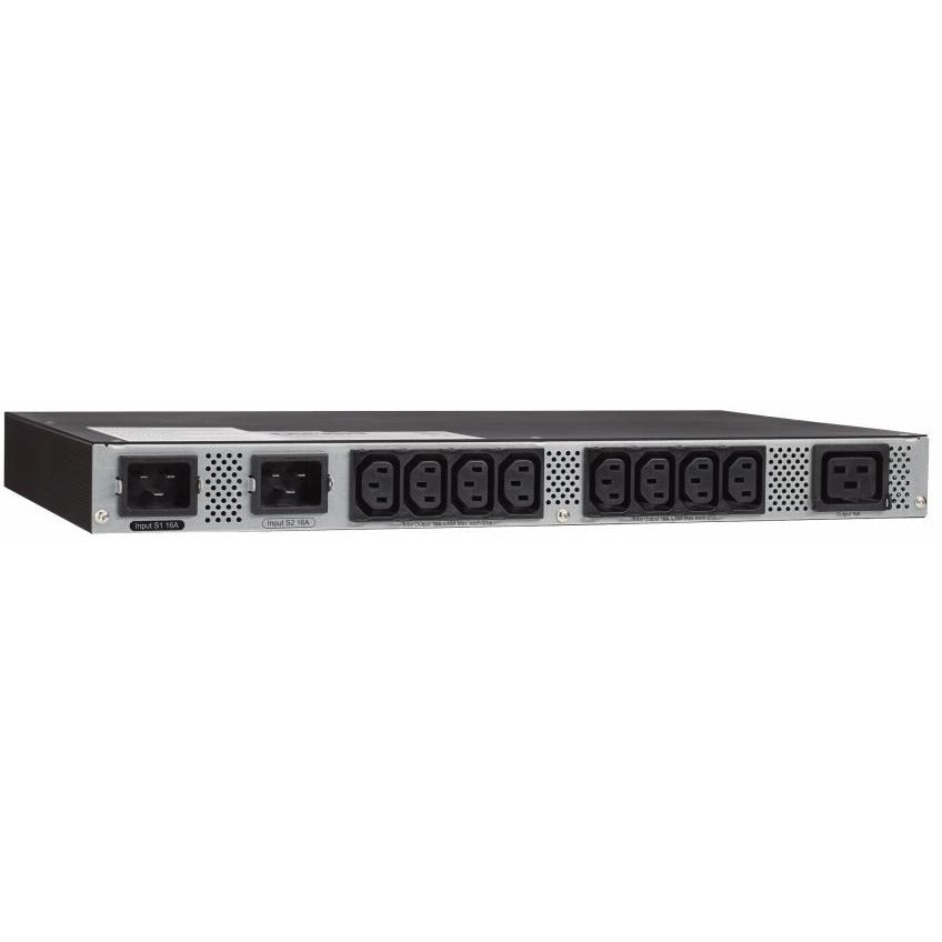Eaton ATS Rack PDU 1U 200-240V 3.33 kW 2 5ft Cords 16A Single-Phase PDU LCD - NEMA L6-20P - 8 x IEC 60320 C13, 1 x IEC 60320 C19 - 120 V AC, 230 V AC - 3330 W - Network (RJ-45) - 1U - Horizontal - Rac - EATS220 - eCommerce Business Prime
