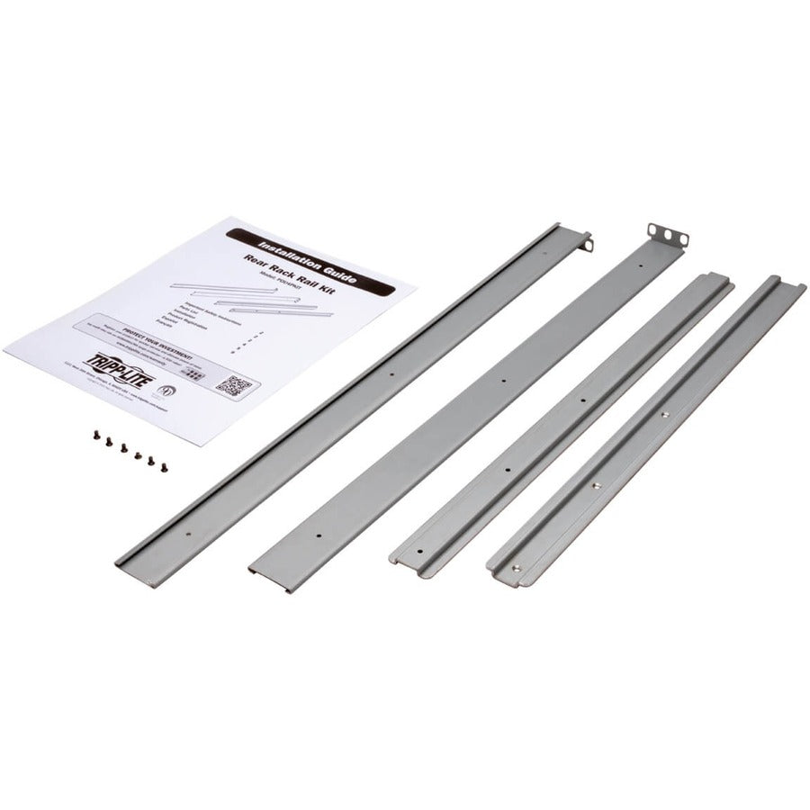 Tripp Lite PDU Rear Support Rail Kit 1U ATS PDUS Mounted 4Post & Enclosures - Silver - PDU4PKIT - eCommerce Business Prime