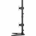 Tripp Lite Dual Vertical Flat-Screen Desk Mount Monitor Stand Clamp Swivel Tilt 15" to 27" Flat Screen Displays - 20 lb Load Capacity - 23.6" Height x 17.7" Width x 10" Depth - Desktop - Metal - Black - DDR1527SDC - eCommerce Business Prime