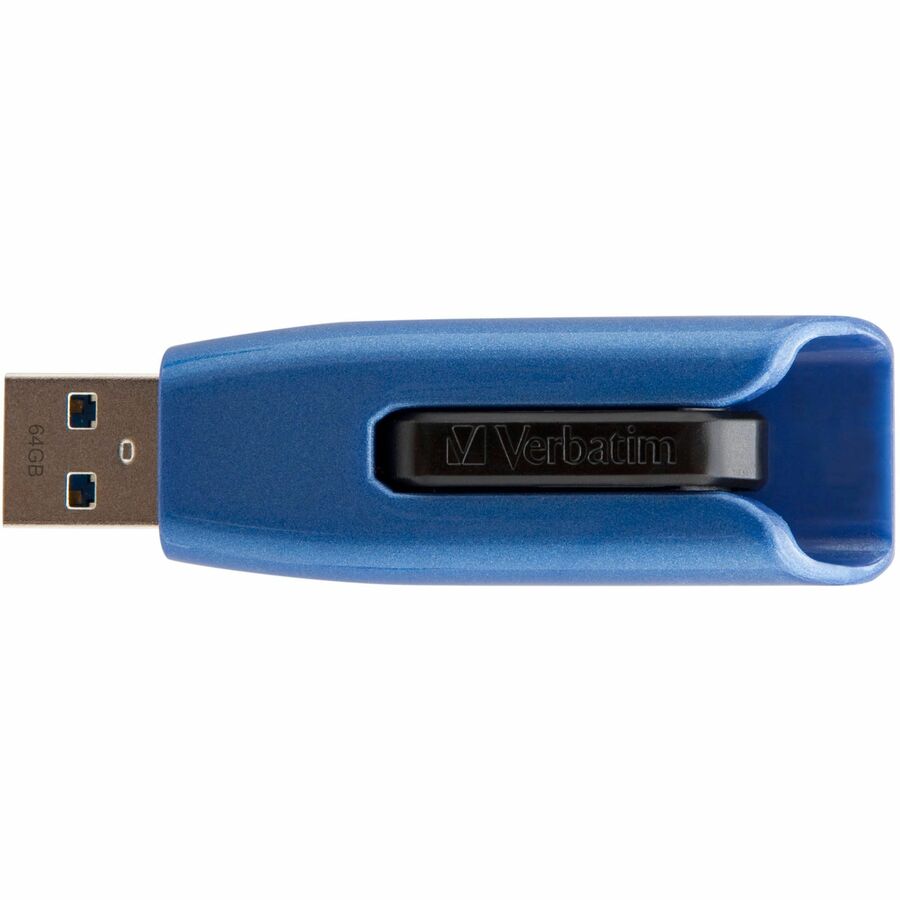 Verbatim 256GB Store 'n' Go V3 MAX USB 3.0 Flash Drive - 256 GBUSB 3.0 - Blue, Black - 49809 - eCommerce Business Prime