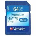 Verbatim 64GB Premium SDXC Memory Card, UHS-I Class 10 - Class 10/UHS-I (U1) - 90 MB/s Read1 Pack - 300x Memory Speed - 44024 - eCommerce Business Prime