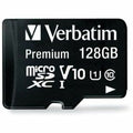 Verbatim 128GB Premium microSDXC Memory Card with Adapter, UHS-I Class 10 - Class 10/UHS-I (U1) - 80 MB/s Read1 Pack - 44085 - eCommerce Business Prime