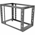 Tripp Lite 12U 4-Post Open Frame Rack Cabinet Floor Standing 36" Depth - 19" 12U Wide x 36" Deep for Patch Panel, A/V Equipment, Server - Black Powder Coat - Steel - 1000 lb x Maximum Weight Capacity  - SR12UBEXPNDKD - eCommerce Business Prime