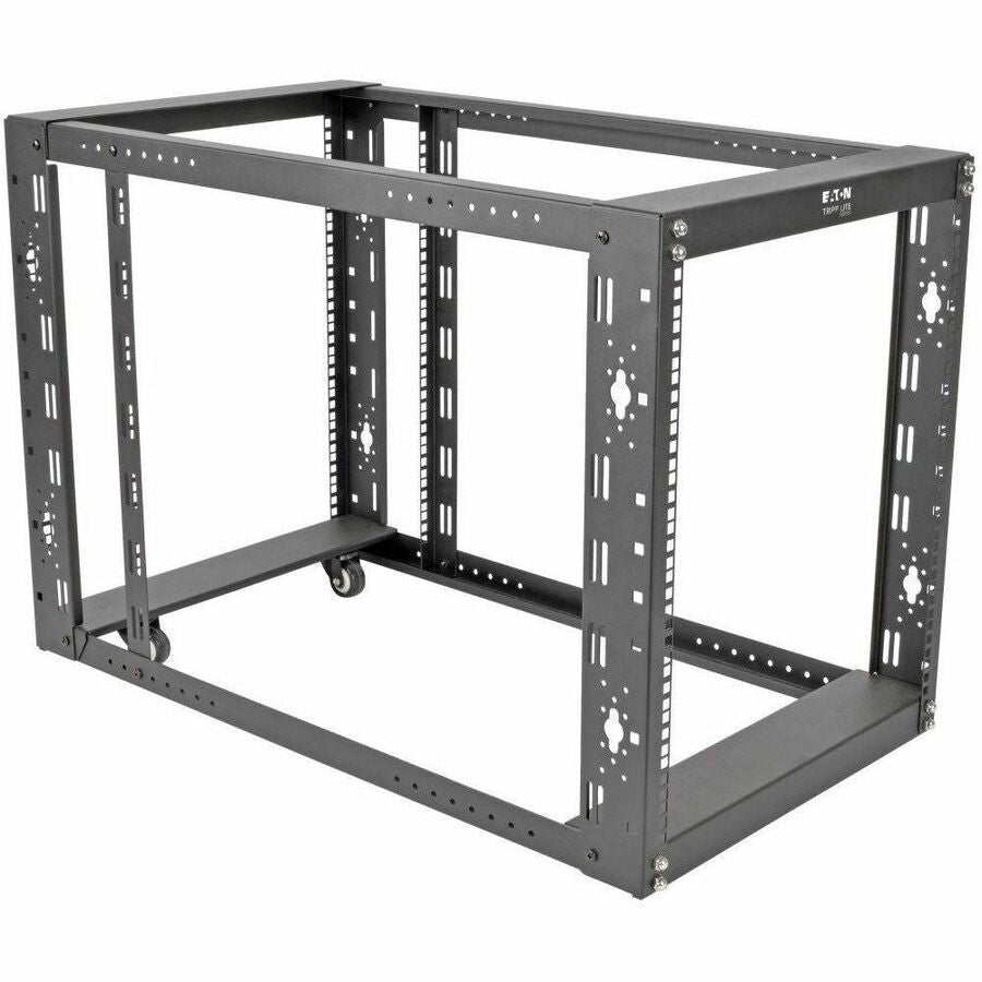 Tripp Lite 12U 4-Post Open Frame Rack Cabinet Floor Standing 36" Depth - 19" 12U Wide x 36" Deep for Patch Panel, A/V Equipment, Server - Black Powder Coat - Steel - 1000 lb x Maximum Weight Capacity  - SR12UBEXPNDKD - eCommerce Business Prime