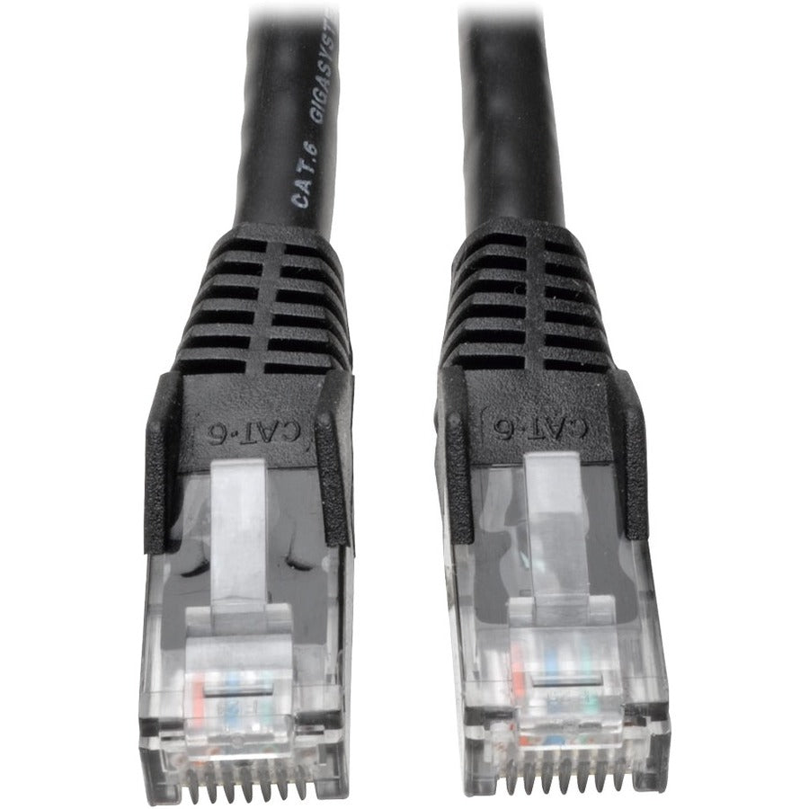Tripp Lite Cat6 Gigabit Snagless Molded Patch Cable RJ45 50 Pc Bulk Pack 2' - Category 6 for Network Device, Printer, Blu-ray Player, Router, Modem - 128 MB/s - Patch Cable - 2 ft - 50 Pack - 1 x RJ-4 - N201-002-BK50BP - eCommerce Business Prime