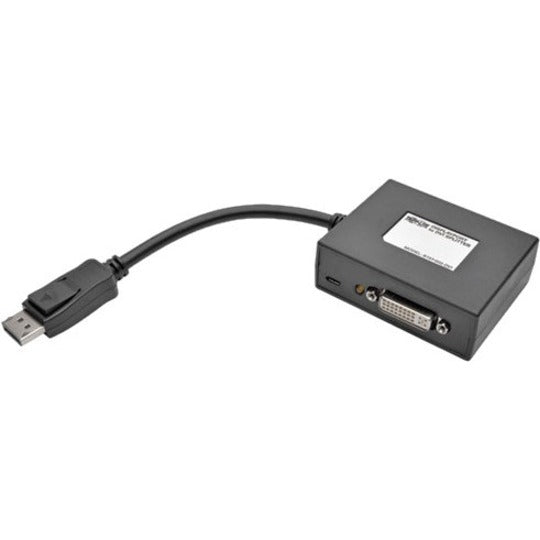 Tripp Lite 2-Port DisplayPort to DVI Splitter 1920x1080 @ 60Hz (1080p) TAA - DisplayPort/DVI Video Cable for Monitor, Projector, TV, Splitter, Video Device - First End: 1 x DisplayPort Digital Audio/V - B157-002-DVI - eCommerce Business Prime