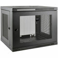 Tripp Lite 9U Wall Mount Rack Enclosure Cabinet Low Profile Deep Wallmount - For LAN Switch, Patch Panel - 9U Rack Height x 19" Rack Width x 20.50" Rack Depth - Wall Mountable - Black - 200 lb Maximum - SRW9UDP - eCommerce Business Prime