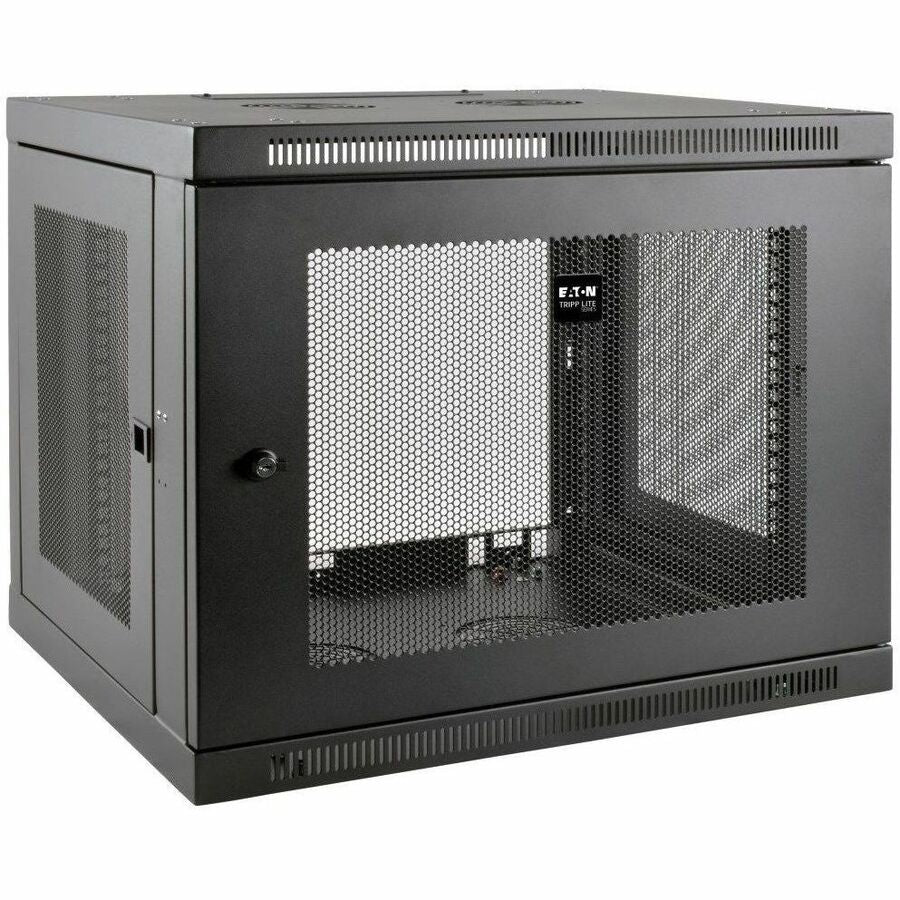 Tripp Lite 9U Wall Mount Rack Enclosure Cabinet Low Profile Deep Wallmount - For LAN Switch, Patch Panel - 9U Rack Height x 19" Rack Width x 20.50" Rack Depth - Wall Mountable - Black - 200 lb Maximum - SRW9UDP - eCommerce Business Prime