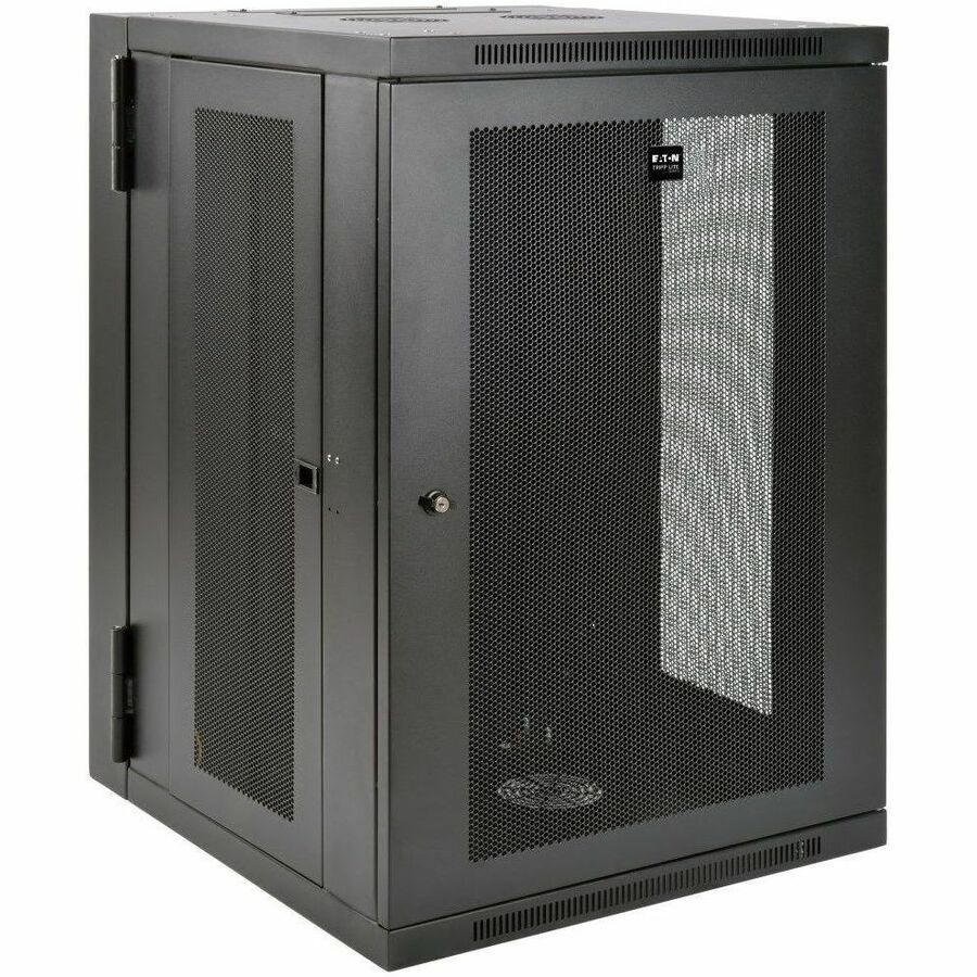 Tripp Lite 18U Wall Mount Rack Enclosure Server Cabinet Swinging Hinged Door Deep - For UPS - 18U Rack Height x 19" Rack Width x 24.50" Rack Depth - Wall Mountable - Black - Steel - 250 lb Maximum Wei - SRW18USDP - eCommerce Business Prime