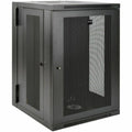 Tripp Lite 18U Wall Mount Rack Enclosure Server Cabinet Swinging Hinged Door Deep - For UPS - 18U Rack Height x 19" Rack Width x 24.50" Rack Depth - Wall Mountable - Black - Steel - 250 lb Maximum Wei - SRW18USDP - eCommerce Business Prime
