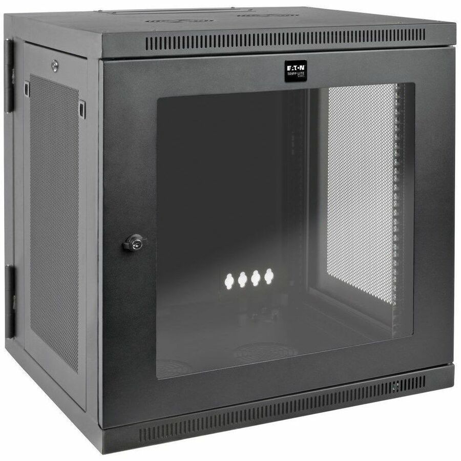 Tripp Lite 12U Wall Mount Rack Enclosure Server Cabinet Hinged Deep Acrylic Window - For UPS - 12U Rack Height x 19" Rack Width x 24.50" Rack Depth - Wall Mountable - Black, Clear - Steel, Acrylic - 2 - SRW12USDPG - eCommerce Business Prime