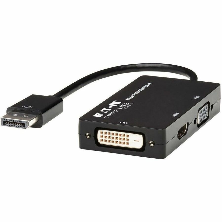 Tripp Lite DisplayPort to VGA / DVI / HDMI 4K x 2K @ 24/30Hz Adapter Converter - DisplayPort/HDMI/DVI/VGA for Audio/Video Device, Notebook, Tablet, Monitor, Projector, TV - 6" - 1 x DisplayPort Male D - P136-06N-HDV-4K - eCommerce Business Prime