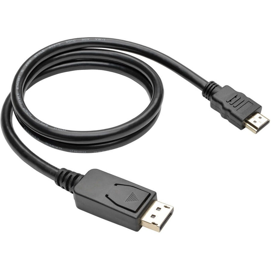 Tripp Lite 3ft DisplayPort to HDMI / DP to HDMI Adapter Active Converter DP 1.2 M/M - DisplayPort/HDMI for Audio/Video Device, Monitor, Projector, TV, Graphics Card - 3 ft - 1 x DisplayPort Male Digit...  - P582-003-V2 - eCommerce Business Prime
