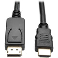 Tripp Lite 6ft DisplayPort to HDMI Adapter Converter Cable DP w/ Latches to HDMI DPort 1.2 4K x 2K M/M - DisplayPort/HDMI for Audio/Video Device, Monitor, Projector, TV, Graphics Card - 6 ft - 1 x Dis...  - P582-006-V2 - eCommerce Business Prime