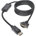 Tripp Lite 6ft DisplayPort to VGA / DP to VGA Adapter Active Converter with Latches to HD15 DPort 1.2 M/M - DisplayPort/VGA for Video Device, Monitor, Projector, TV, Graphics Card - 6 ft - 1 x Display - P581-006-VGA-V2 - eCommerce Business Prime