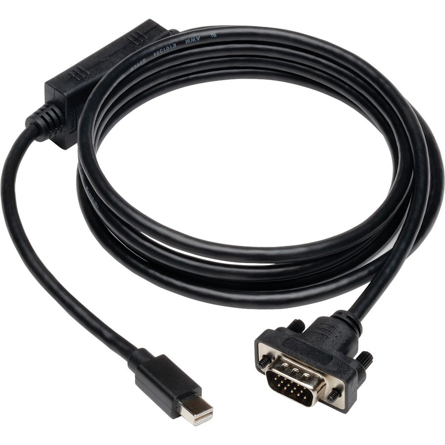 Tripp Lite 10ft Mini DisplayPort to VGA Adapter Active Converter mDP to VGA 1920 x 1200 DPort 1.2 M/M - DisplayPort/VGA for Video Device, Projector, TV, Graphics Card, Monitor - 10 ft - 1 x HD-15 Male - P586-010-VGA-V2 - eCommerce Business Prime