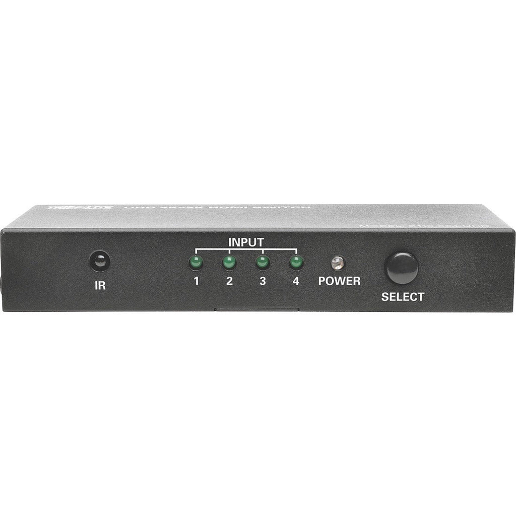 Tripp Lite 4-Port HDMI Switch for Video & Audio 4K x 2K UHD 60 Hz w Remote - 3840 × 2160 - 4K - 4 x 1 - Display, Blu-ray Disc Player, Computer, Gaming Console, Satellite Receiver, DVR - 1 x HDMI Out - B119-004-UHD - eCommerce Business Prime