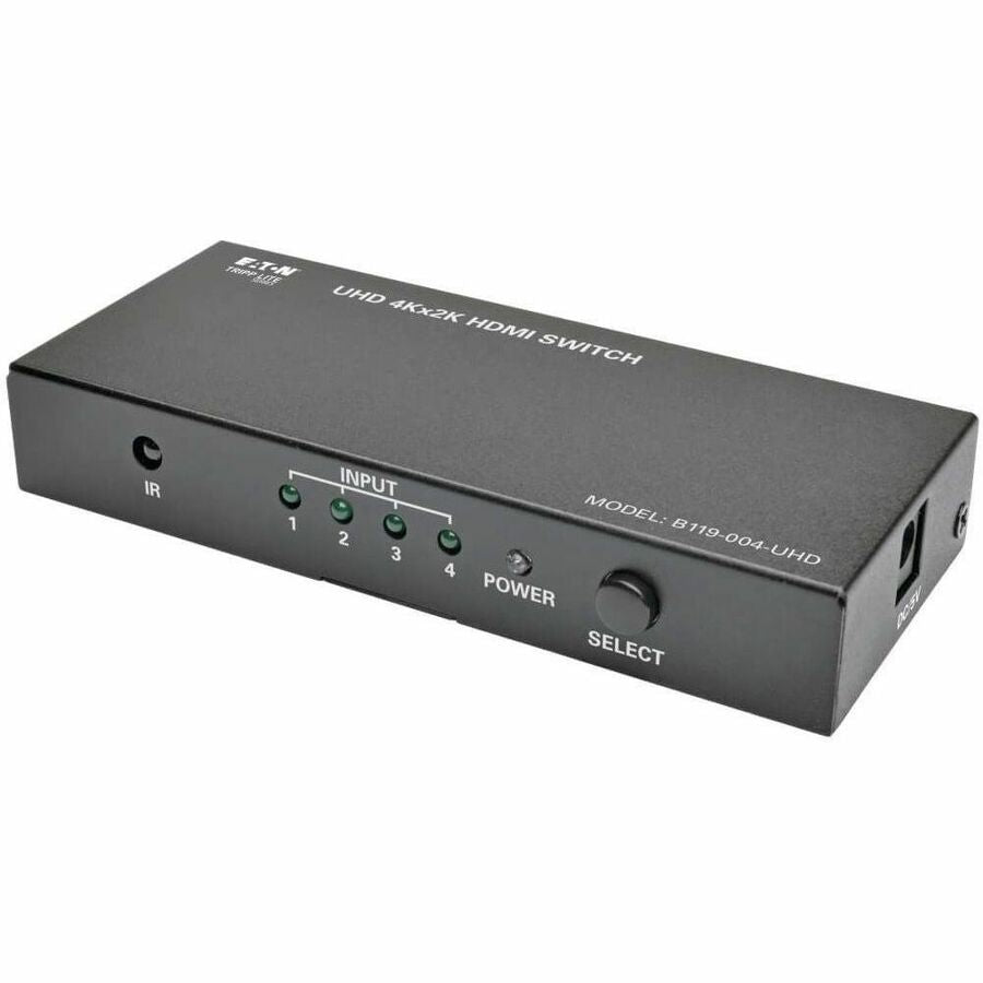 Tripp Lite 4-Port HDMI Switch for Video & Audio 4K x 2K UHD 60 Hz w Remote - 3840 × 2160 - 4K - 4 x 1 - Display, Blu-ray Disc Player, Computer, Gaming Console, Satellite Receiver, DVR - 1 x HDMI Out - B119-004-UHD - eCommerce Business Prime