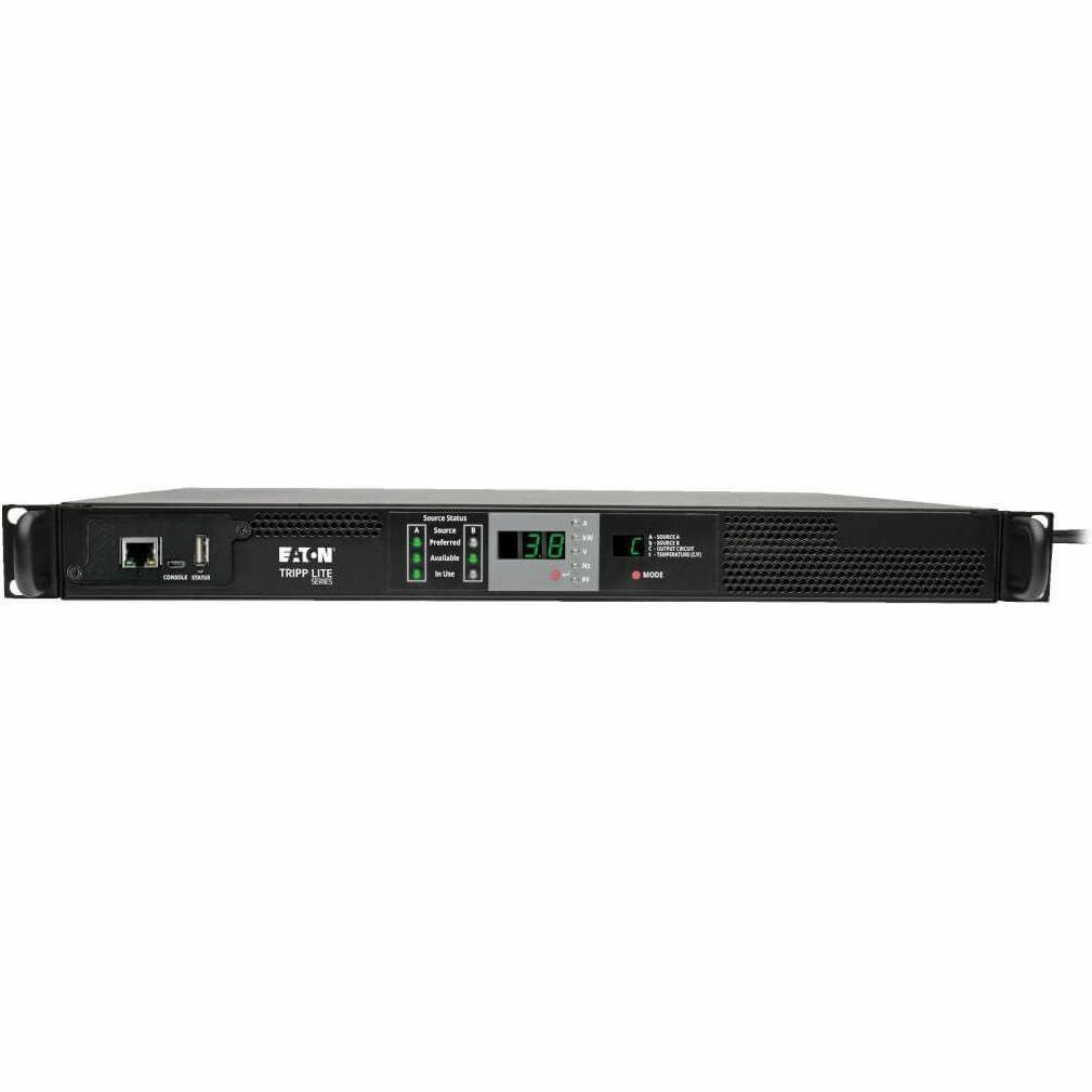 Tripp Lite PDU Monitored Horizontal 3.3/3.8KW 208/240V ATS L6-20R L6-20P 1U - 3.80 kVA - 1U - PDUMNH20HVAT - eCommerce Business Prime