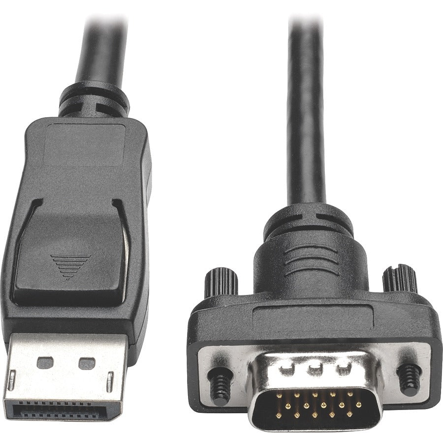 Tripp Lite 10ft DisplayPort to VGA / DP to VGA Adapter Active Converter with Latches DP 1.2 M/M - for Video Device, Projector, TV, Graphics Card, Monitor - 10 ft - 1 x HD-15 Male VGA - 1 x DisplayPort - P581-010-VGA-V2 - eCommerce Business Prime