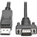 Tripp Lite 10ft DisplayPort to VGA / DP to VGA Adapter Active Converter with Latches DP 1.2 M/M - for Video Device, Projector, TV, Graphics Card, Monitor - 10 ft - 1 x HD-15 Male VGA - 1 x DisplayPort - P581-010-VGA-V2 - eCommerce Business Prime