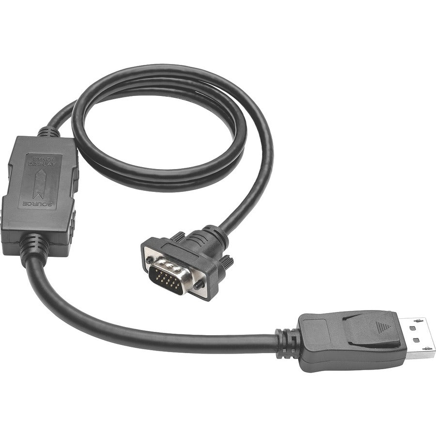 Tripp Lite 10ft DisplayPort to VGA / DP to VGA Adapter Active Converter with Latches DP 1.2 M/M - for Video Device, Projector, TV, Graphics Card, Monitor - 10 ft - 1 x HD-15 Male VGA - 1 x DisplayPort - P581-010-VGA-V2 - eCommerce Business Prime