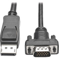 Tripp Lite 3ft DisplayPort to VGA Adapter Active Converter Cable Latches DP to HD15 DPort 1.2 M/M - for Video Device, Projector, TV, Graphics Card, Monitor - 3 ft - 1 x HD-15 Male VGA - 1 x DisplayPor - P581-003-VGA-V2 - eCommerce Business Prime