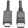 Tripp Lite 3ft DisplayPort to HDMI Adapter Active Converter with Latches DP 1.2 4K x 2K M/M - for Audio/Video Device, Projector, Monitor, TV, Graphics Card - 3 ft - 1 x DisplayPort Male Digital Audio/ - P582-003-V2-ACT - eCommerce Business Prime