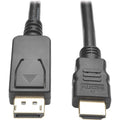 Tripp Lite 6ft DisplayPort to HDMI Adapter Active Converter DP w/ Latches to HDMI DPort 1.2 4K x 2K M/M - Audio/Video Device, Projector, Monitor, TV, Graphics Card - 6 ft - 1 x DisplayPort Male Digita - P582-006-V2-ACT - eCommerce Business Prime