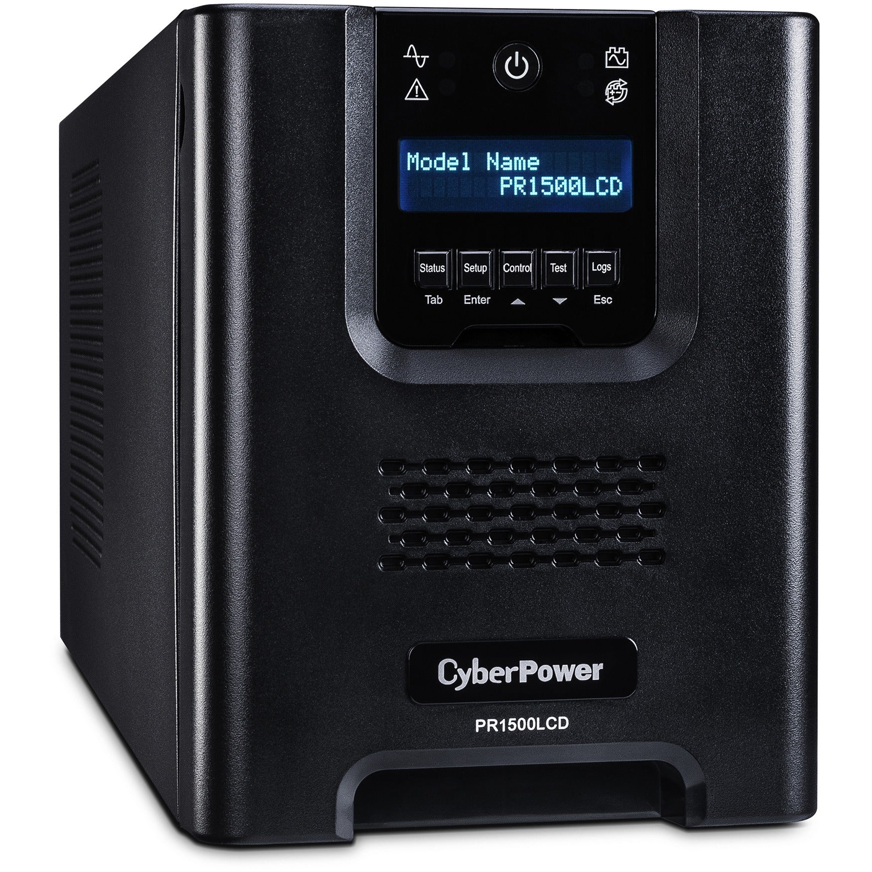 CyberPower PR1500LCDN Smart App Sinewave UPS Systems - 1500VA/1500W, 120 VAC, NEMA 5-15P, Mini-Tower, Sine Wave, 8 Outlets, LCD, PowerPanel&reg; Business, $375000 CEG, 3YR Warranty - PR1500LCDN - eCommerce Business Prime