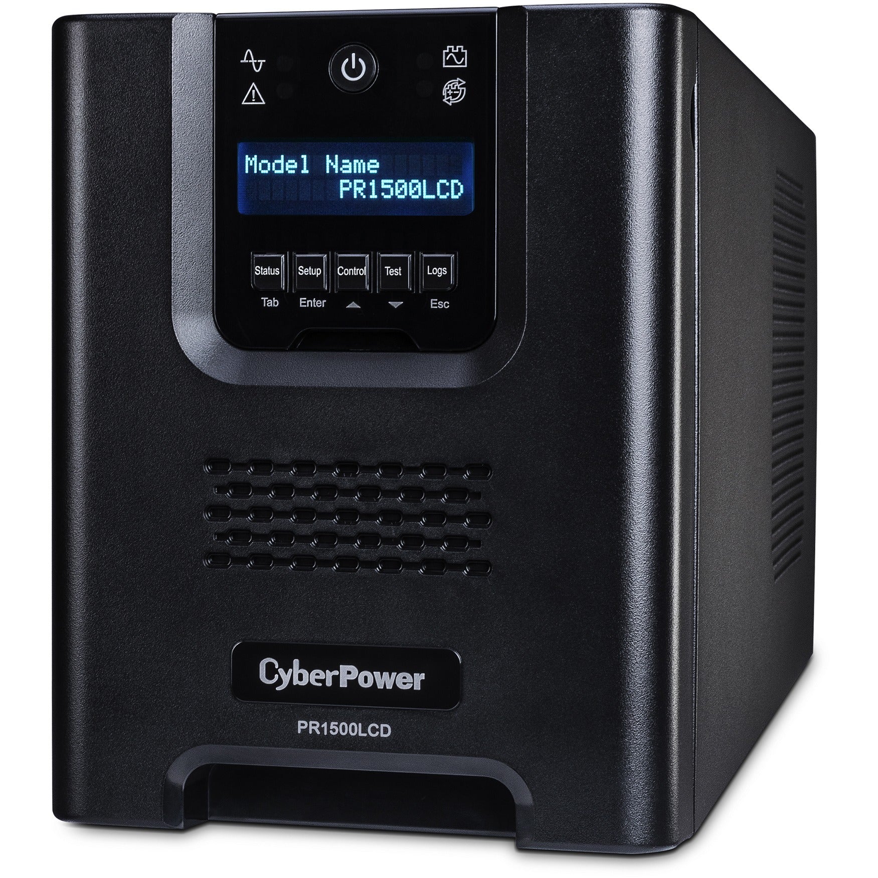 CyberPower PR1500LCDN Smart App Sinewave UPS Systems - 1500VA/1500W, 120 VAC, NEMA 5-15P, Mini-Tower, Sine Wave, 8 Outlets, LCD, PowerPanel&reg; Business, $375000 CEG, 3YR Warranty - PR1500LCDN - eCommerce Business Prime